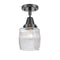 Innovations Lighting Colton 1 Light 5.5" Flush Mount 447-1C-BK-G302