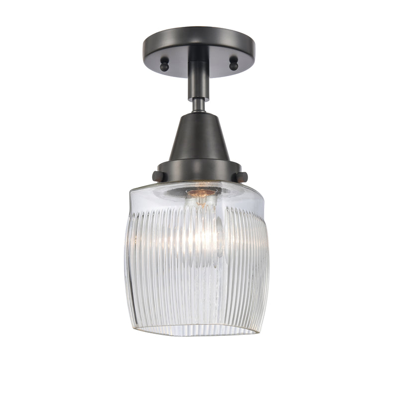 Innovations Lighting Colton 1 Light 5.5" Flush Mount 447-1C-BK-G302