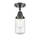 Innovations Lighting Dover 1 Light 4.5" Flush Mount 447-1C-BK-G314