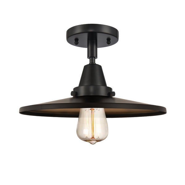 Innovations Lighting Appalachian 1 Light" Flush Mount 447-1C-BK-MFR-BK-12