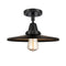 Innovations Lighting Appalachian 1 Light" Flush Mount 447-1C-BK-MFR-BK-12