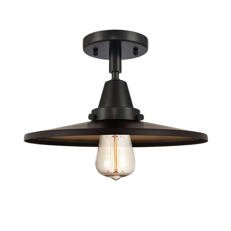 Innovations Lighting Appalachian 1 Light" Flush Mount 447-1C-BK-MFR-BK-12