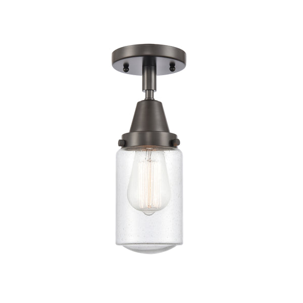 Innovations Lighting Dover 1 Light 4.5" Flush Mount 447-1C-OB-G314