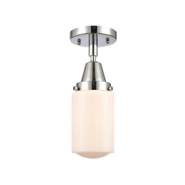 Innovations Lighting Dover 1 Light 4.5" Flush Mount 447-1C-PC-G311