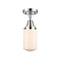 Dover Flush Mount shown in the Polished Chrome finish with a Matte White shade