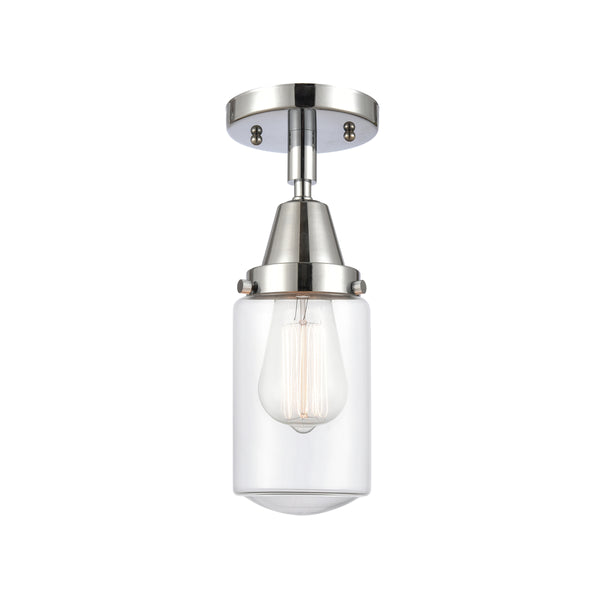 Innovations Lighting Dover 1 Light 4.5" Flush Mount 447-1C-PC-G312
