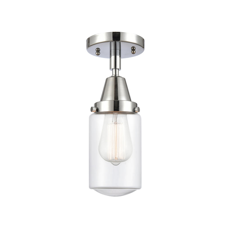 Innovations Lighting Dover 1 Light 4.5" Flush Mount 447-1C-PC-G312