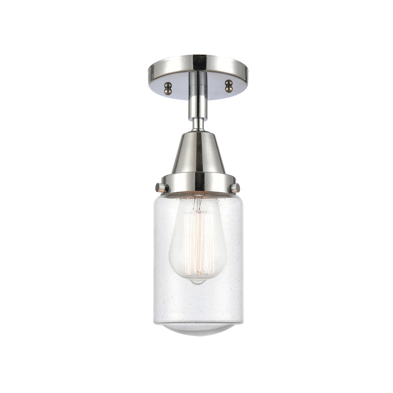 Innovations Lighting Dover 1 Light 4.5" Flush Mount 447-1C-PC-G314