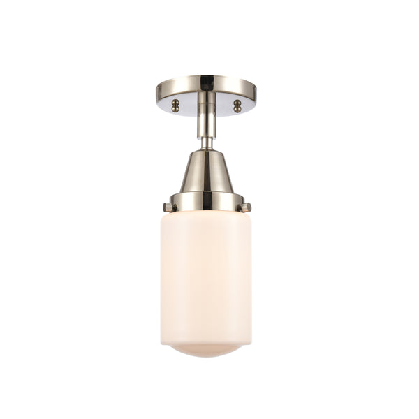 Innovations Lighting Dover 1 Light 4.5" Flush Mount 447-1C-PN-G311