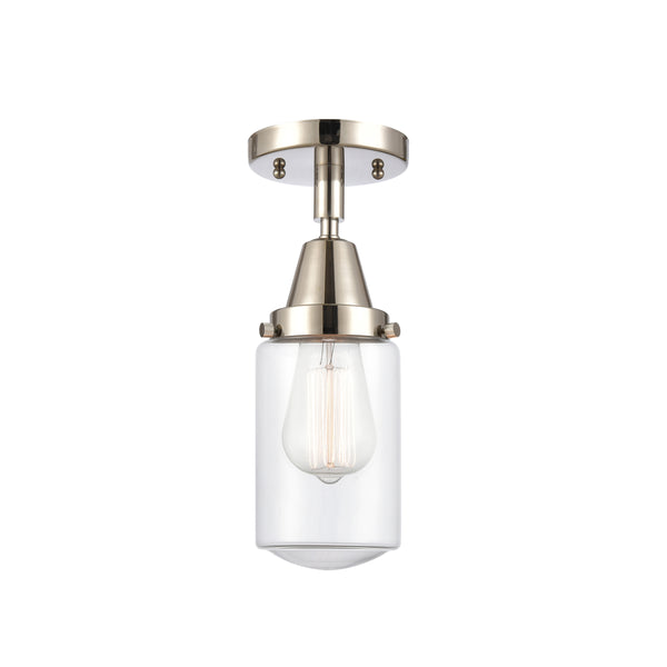 Innovations Lighting Dover 1 Light 4.5" Flush Mount 447-1C-PN-G312