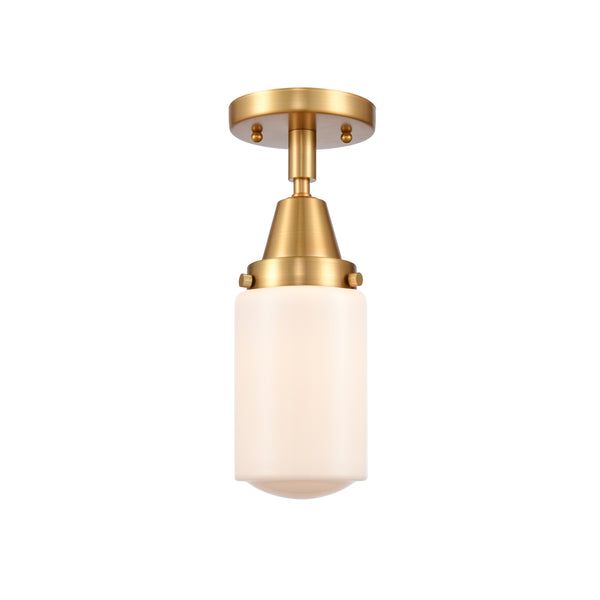 Innovations Lighting Dover 1 Light 4.5" Flush Mount 447-1C-SG-G311