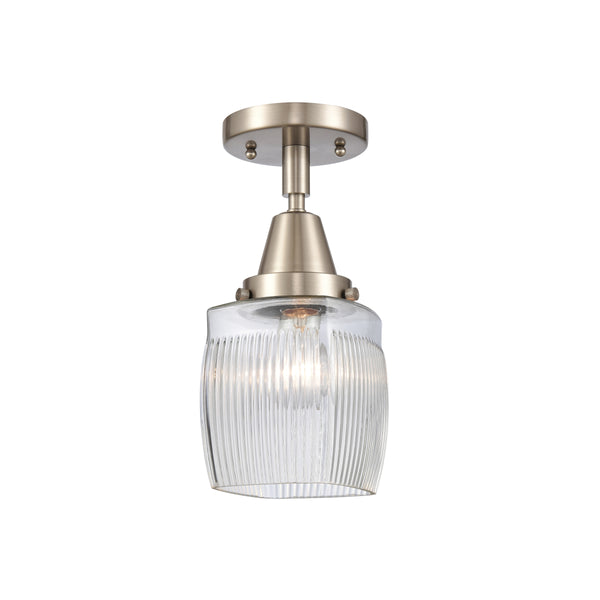 Innovations Lighting Colton 1 Light 5.5" Flush Mount 447-1C-SN-G302
