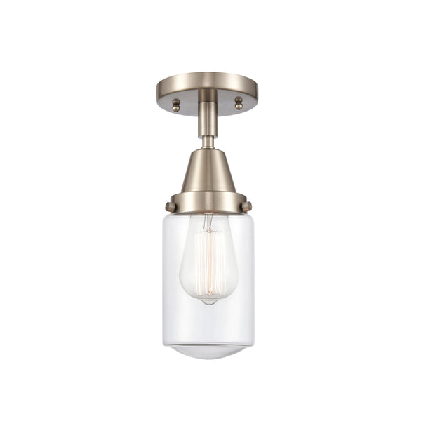 Innovations Lighting Dover 1 Light 4.5" Flush Mount 447-1C-SN-G312