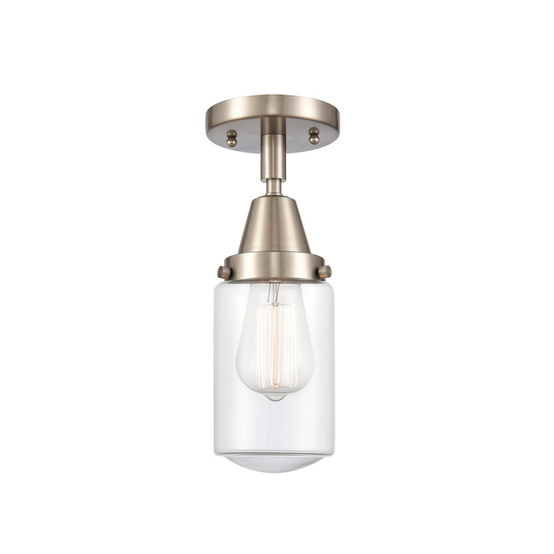 Innovations Lighting Dover 1 Light 4.5" Flush Mount 447-1C-SN-G312
