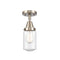Dover Flush Mount shown in the Brushed Satin Nickel finish with a Seedy shade