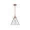 Cone Mini Pendant shown in the Antique Copper finish with a Clear shade