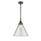 Cone Mini Pendant shown in the Matte Black finish with a Clear shade