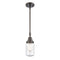 Dover Mini Pendant shown in the Oil Rubbed Bronze finish with a Seedy shade