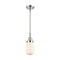 Dover Mini Pendant shown in the Polished Chrome finish with a Matte White shade