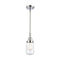 Dover Mini Pendant shown in the Polished Chrome finish with a Clear shade