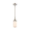 Dover Mini Pendant shown in the Polished Nickel finish with a Matte White shade