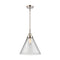 Cone Mini Pendant shown in the Polished Nickel finish with a Clear shade