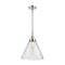 Cone Mini Pendant shown in the Polished Nickel finish with a Seedy shade
