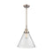 Cone Mini Pendant shown in the Brushed Satin Nickel finish with a Seedy shade