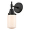 Caden Sconce shown in the Matte Black finish with a Matte White shade