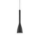 Dainolite 1 Light Pendant, Black 480-1P-BK