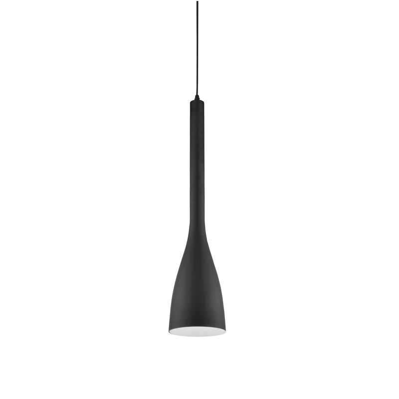 Dainolite 1 Light Pendant, Black 480-1P-BK