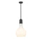 Amherst Mini Pendant shown in the Matte Black finish with a Matte White shade