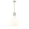 Amherst Pendant shown in the Brushed Satin Nickel finish with a Matte White shade