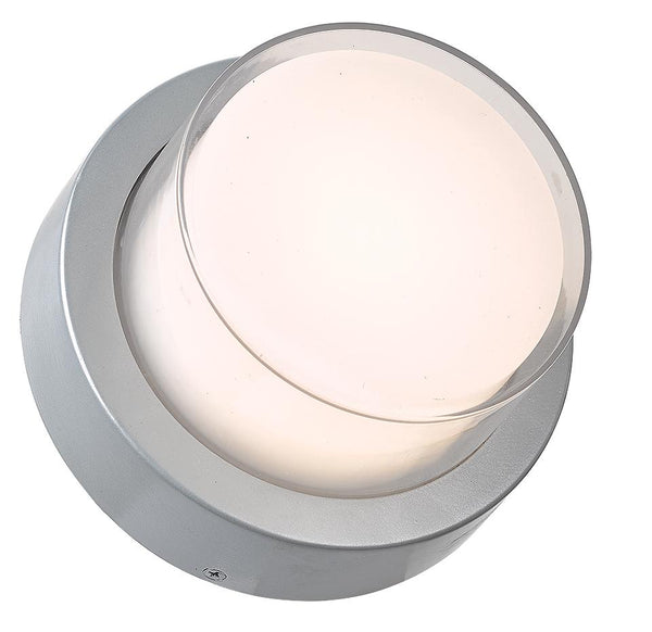 Abra Lighting Round outdoor wall sconce 50022ODW-SL