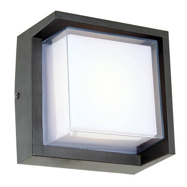 Abra Lighting Square outdoor wall sconce with hoods 50023ODW-MB
