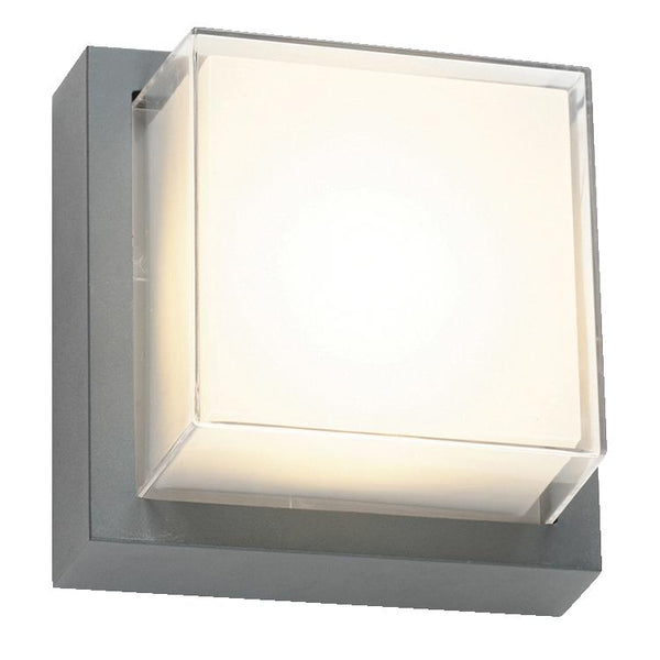 Abra Lighting Square outdoor wall sconce 50024ODW-SL