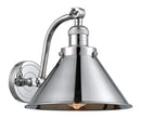 Innovations Lighting Briarcliff 1-100 watt 8 inch Polished Chrome Sconce Polished Chrome Briarcliff shades  180 Degree Swivels 5151WPCM10PC