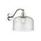 Bell Sconce shown in the Polished Nickel finish with a Seedy shade