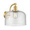 Bell Sconce shown in the Satin Gold finish with a Seedy shade