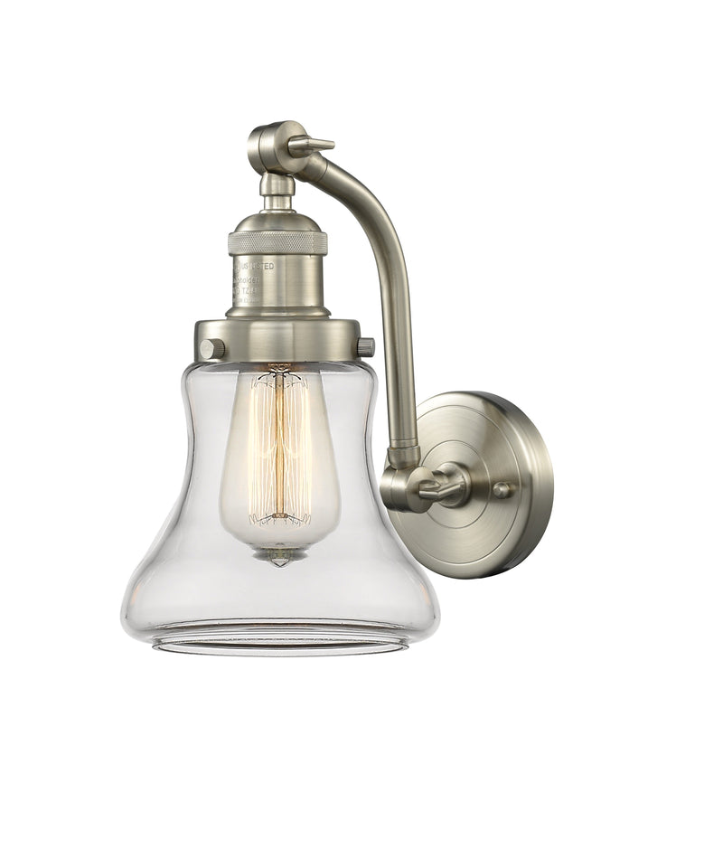 Innovations Lighting Bellmont 1-100 watt 6.5 inch Brushed Satin Nickel Sconce Clear Glass  180 Degree Adjustable Swivels 5151WSNG192