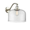 Bell Sconce shown in the Brushed Satin Nickel finish with a Clear shade