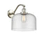 Bell Sconce shown in the Brushed Satin Nickel finish with a Seedy shade
