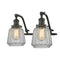 Chatham Bath Vanity Light shown in the Oil Rubbed Bronze finish with a Clear shade