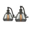 Fulton Bath Vanity Light shown in the Oil Rubbed Bronze finish with a Plated Smoke shade