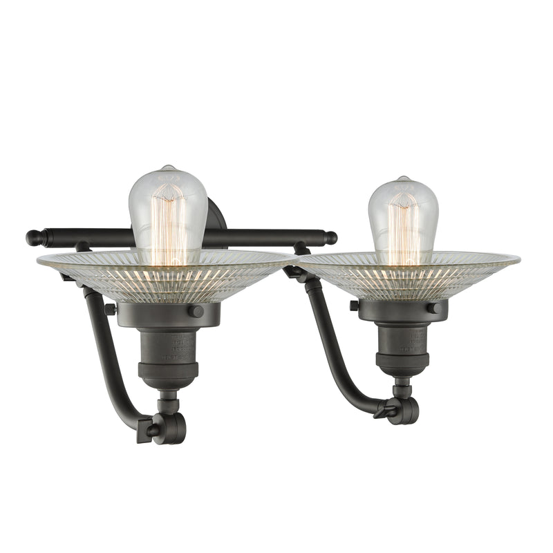 Innovations Lighting Halophane 2 Light Bath Vanity Light Part Of The Franklin Restoration Collection 515-2W-OB-G2