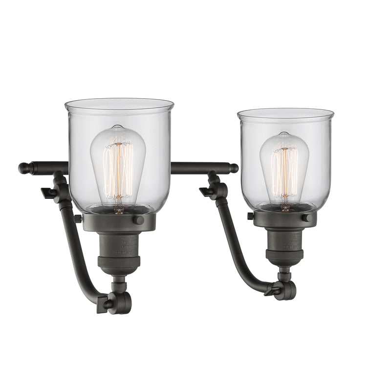 Innovations Lighting Small Bell 2 Light Bath Vanity Light Part Of The Franklin Restoration Collection 515-2W-OB-G52-LED