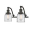 Bell Bath Vanity Light shown in the Oil Rubbed Bronze finish with a Clear shade