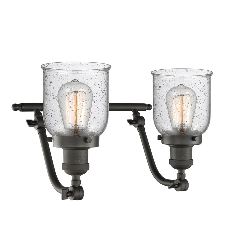 Innovations Lighting Small Bell 2 Light Bath Vanity Light Part Of The Franklin Restoration Collection 515-2W-OB-G54-LED