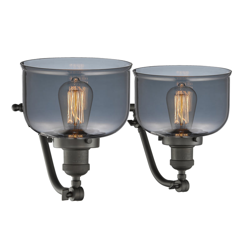 Innovations Lighting Large Bell 2 Light Bath Vanity Light Part Of The Franklin Restoration Collection 515-2W-OB-G73