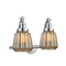 Chatham Bath Vanity Light shown in the Polished Chrome finish with a Mercury shade